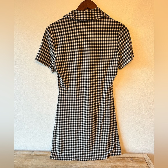 Reformation Black and White Checked Dress Size Small - Picture 2 of 3